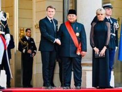 Prabowo Sandang Penghargaan Tertinggi Prancis di Jamuan Kenegaraan Istana Élysée
