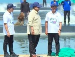 Presiden Prabowo Panen Raya Udang Vaname di Tambak Modern Kebumen, Target Capai 75 Ton