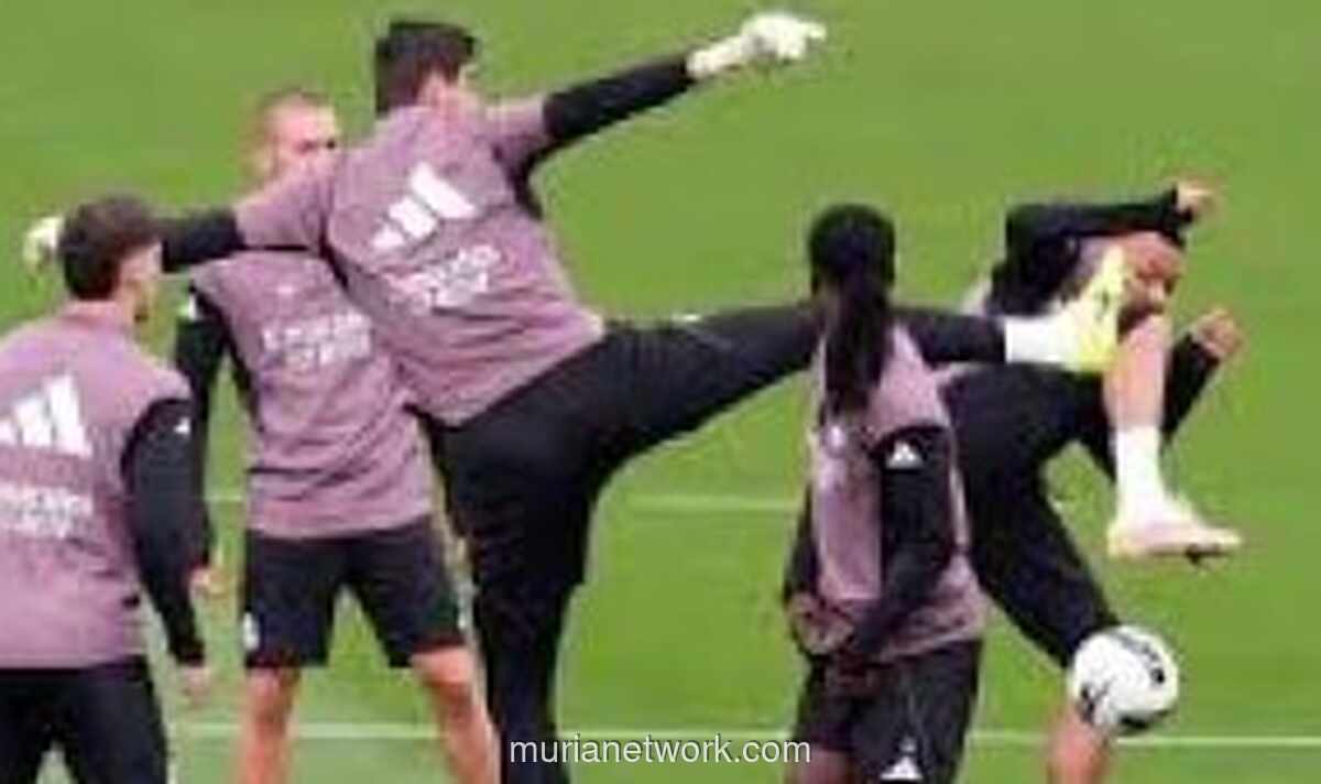 Ketegangan Internal Real Madrid Memuncak Jelang El Clasico, Courtois dan Mbappe Terlibat Insiden di Latihan