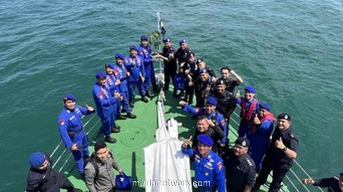 Polri dan Polisi Malaysia Gelar Pertemuan Bilateral di Tengah Selat Malaka Bahas Kejahatan Lintas Batas