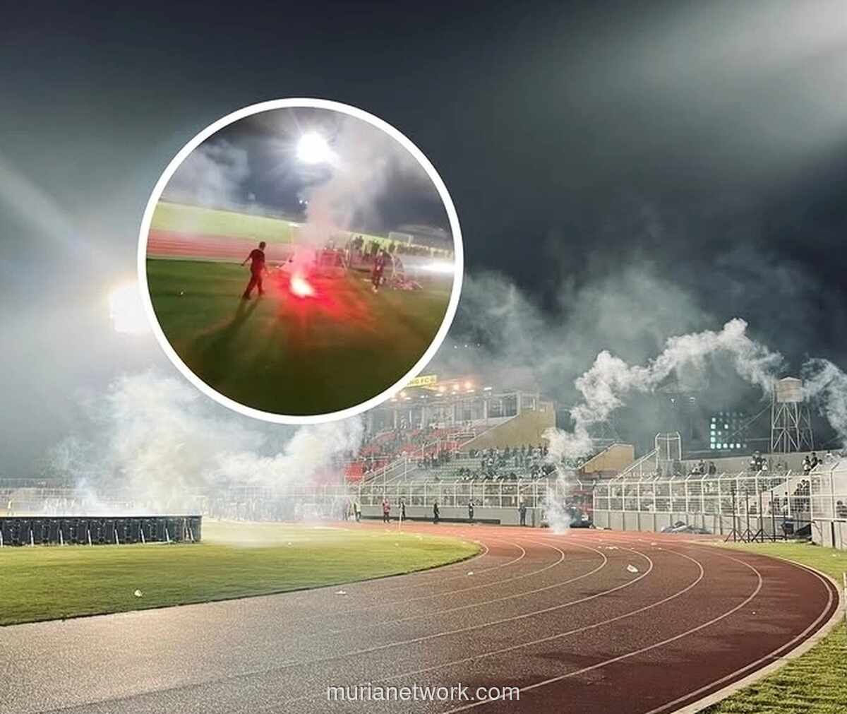 Kericuhan Usai Persib Kalahkan Bhayangkara, Suporter Lempar Flare ke Arah Steward