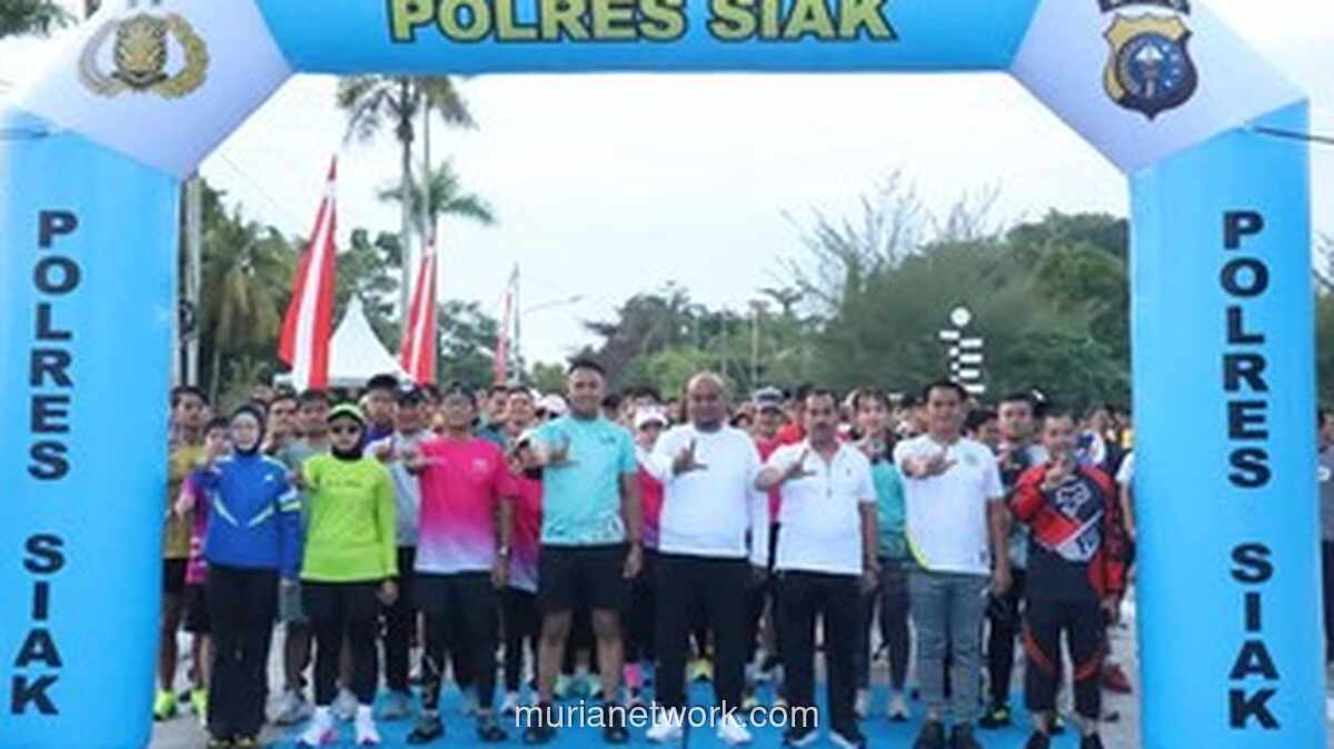 Polres Siak Gelar Fun Run 8K, Padukan Olahraga dan Edukasi Ekologis