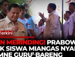 Presiden Prabowo Bernyanyi Bersama Siswa di SMKN 2 Talaud, Pulau Miangas