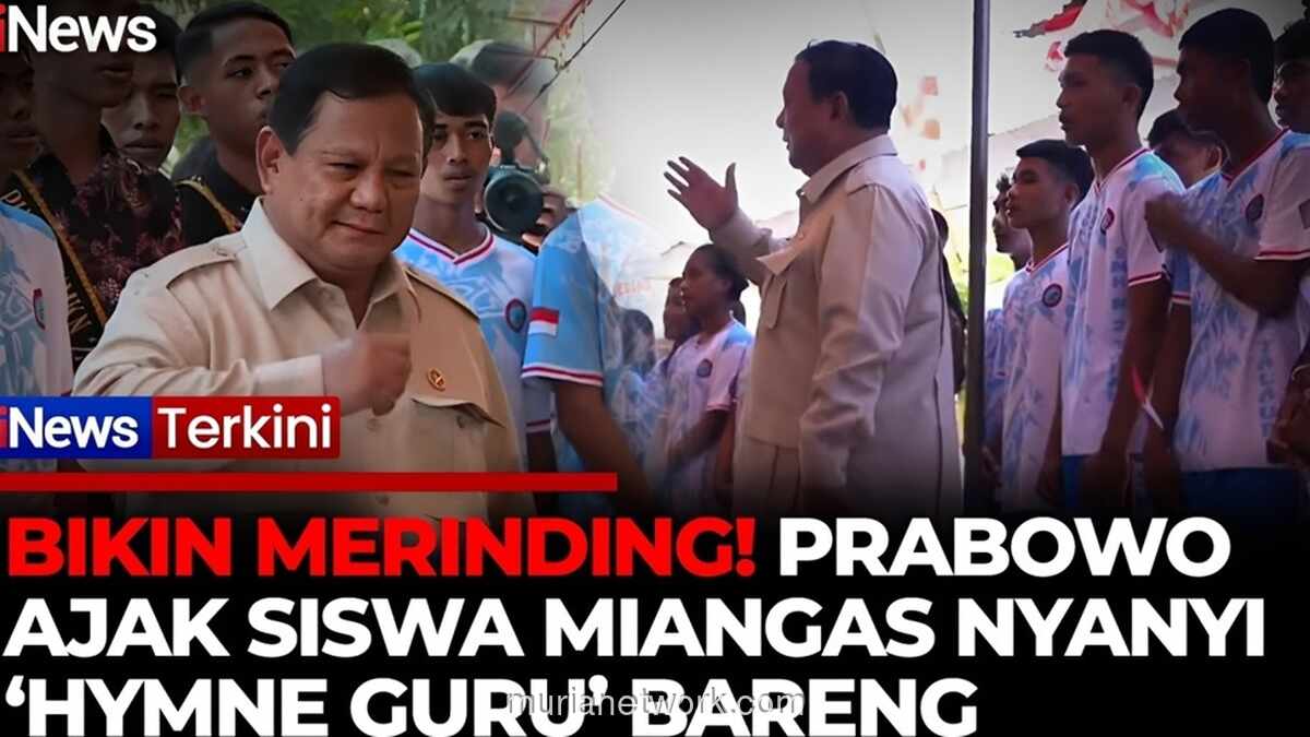 Presiden Prabowo Bernyanyi Bersama Siswa di SMKN 2 Talaud, Pulau Miangas