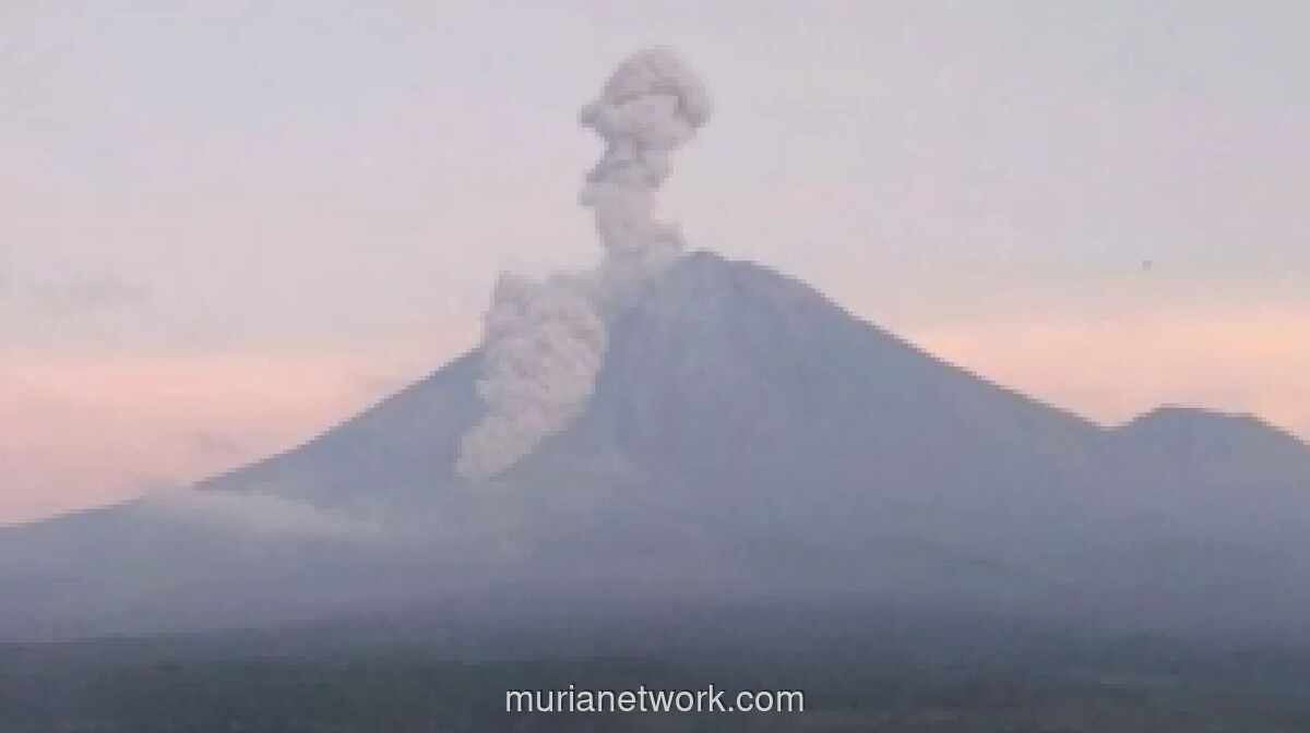 Gunung Semeru Erupsi Dua Kali, Kolom Abu Capai 1.000 Meter, Status Siaga Diperpanjang