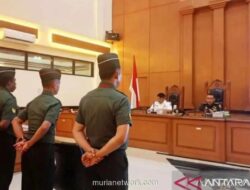 Sidang Vonis Tiga Anggota TNI AD Terdakwa Pembunuhan Kepala Cabang Bank Digelar 3 Juni
