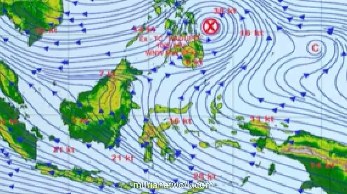 BMKG Peringatkan Hujan Lebat di Delapan Wilayah Imbas Eks Siklon Tropis Hagupit