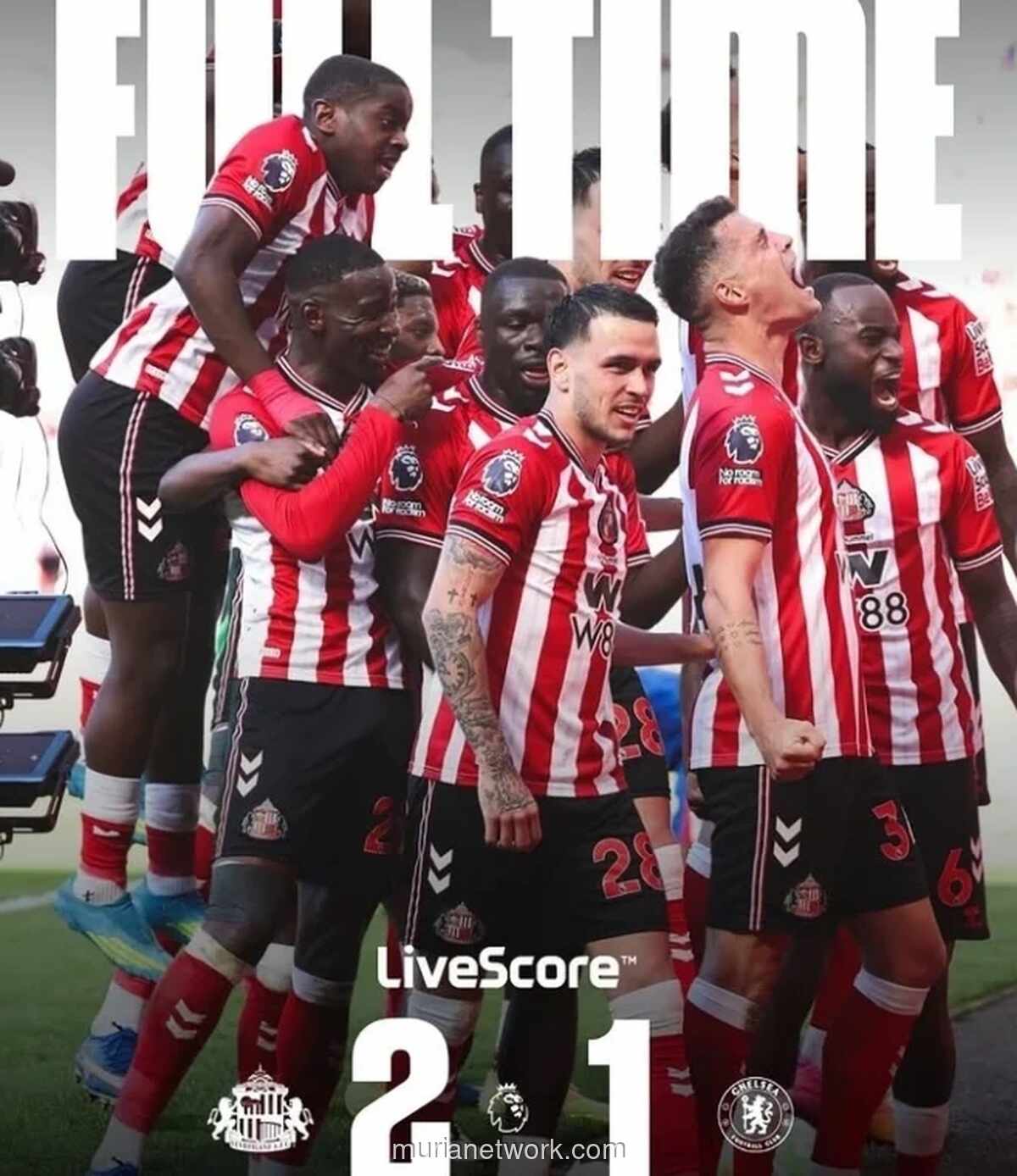 Sunderland Pukul Chelsea 2-1, Pastikan Tiket Europa League dan Hempaskan The Blues ke Peringkat 10