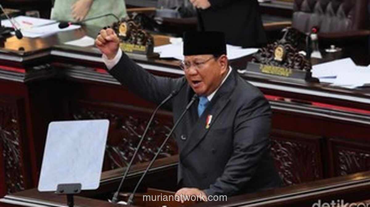 Prabowo Berterima Kasih ke PDIP di Sidang Parlemen: Partai di Luar Pemerintahan Berjaga Demokrasi