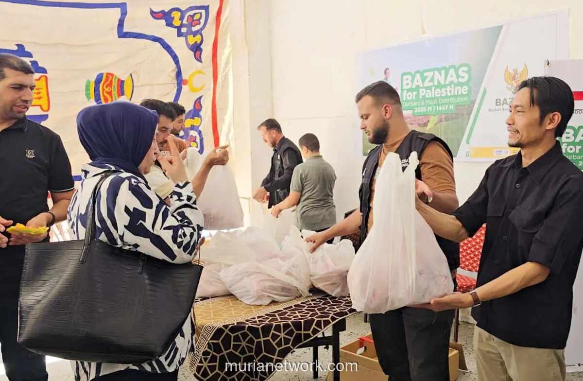Baznas Salurkan Paket Daging Kurban untuk 2.500 Pengungsi Palestina di Kairo
