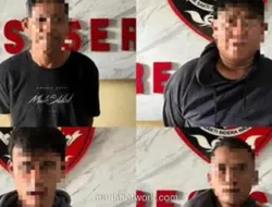 Empat Spesialis Pembobol Rumah dengan Modus Congkel Jendela Diringkus di Serang