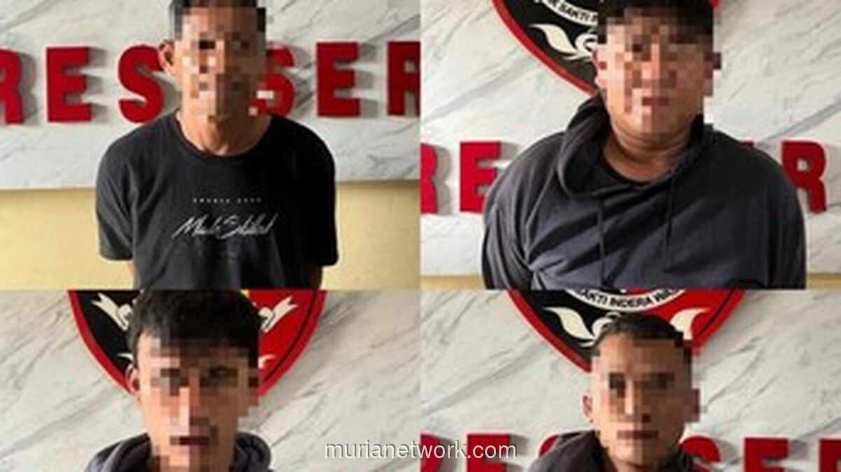 Empat Spesialis Pembobol Rumah dengan Modus Congkel Jendela Diringkus di Serang