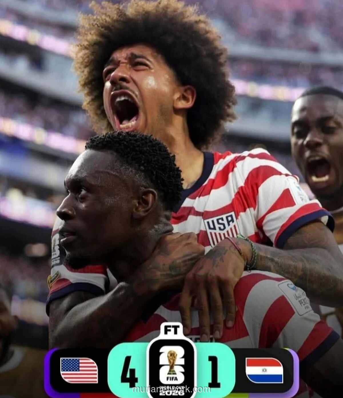 Amerika Serikat Bantai Paraguay 4-1 di Laga Perdana Piala Dunia 2026, Catat Rekor Baru