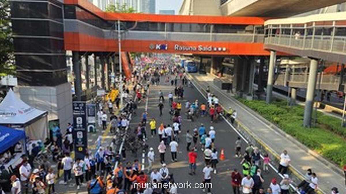 CFD Rasuna Said Kembali Digelar, Warga Antusias Manfaatkan Ruang Publik untuk Olahraga dan Rekreasi