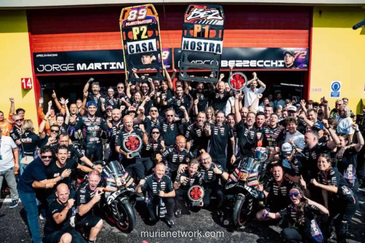 Aprilia Cetak Sejarah di Mugello: Bezzecchi Juara MotoGP Italia 2026, Martin P2