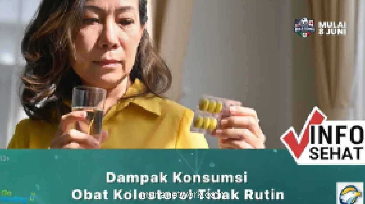Ketidakdisiplinan Minum Obat Kolesterol Tingkatkan Risiko Stroke dan Serangan Jantung Mendadak