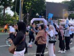 Ribuan Pendukung Padati Bundaran HI untuk Semangati Pelari BTN Jakarta International Marathon 2026