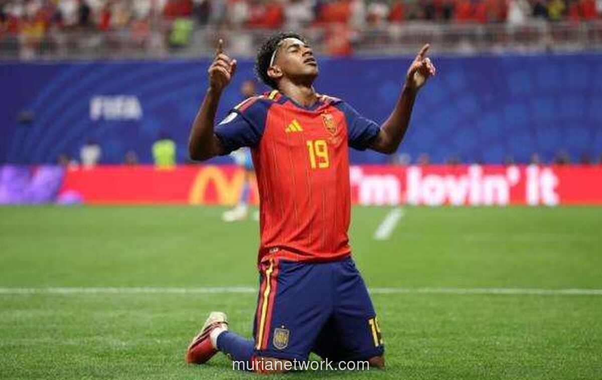 Lamine Yamal Tampil Perdana sebagai Starter di Piala Dunia 2026, Kenakan Sepatu Bermakna Dua Bendera