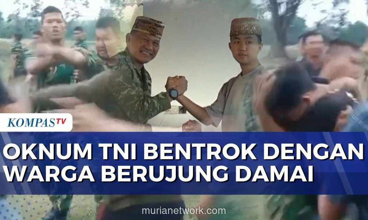 Bentrokan TNI dan Warga di Lampung Utara Berakhir Damai Lewat Musyawarah Adat