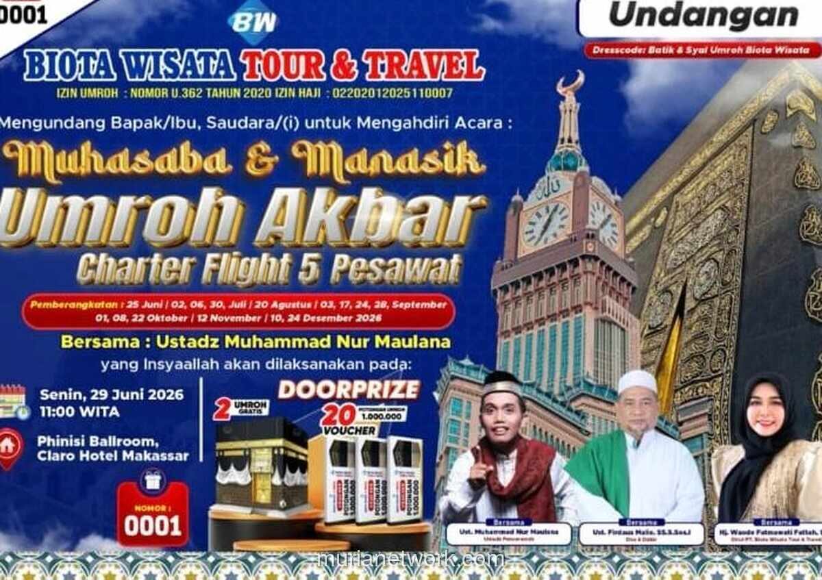Biota Wisata Gelar Muhasaba dan Manasik Umroh Akbar di Makassar