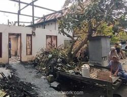 Kakek 70 Tahun Tertimpa Reruntuhan Plafon saat Rumahnya Terbakar di Polman