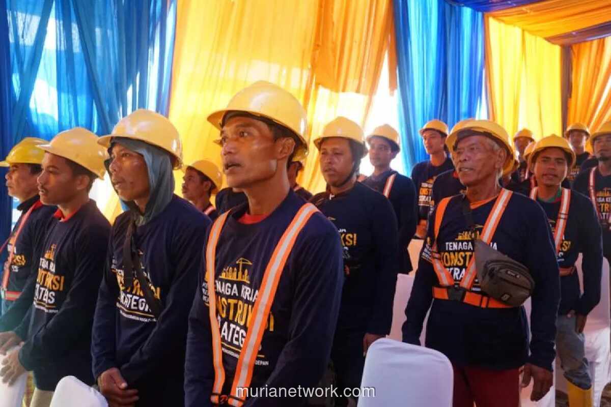 300 Tenaga Kerja Konstruksi Proyek Sekolah Rakyat di Lampung Jalani Sertifikasi Kompetensi di Lokasi