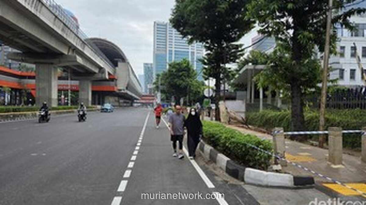 CFD Rasuna Said Ditiadakan Sementara karena Jakarta International Marathon, Sejumlah Warga Tetap Berolahraga