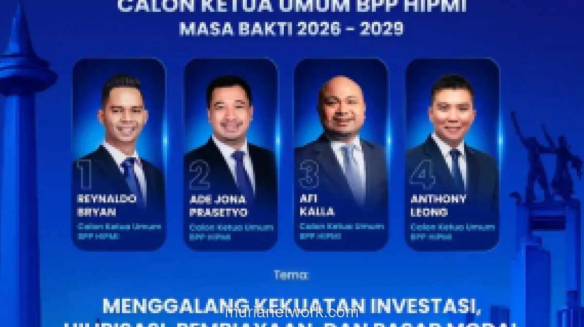 Debat Ketiga Calon Ketum HIPMI Digelar Rabu, Bahas Investasi dan Hilirisasi di Tengah Tekanan Ekonomi Global