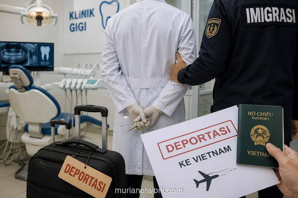 Warga Vietnam Dideportasi Usai Praktik Dokter Gigi Ilegal di Ciputat