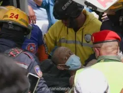 Ayah dan Anak Selamat Setelah Empat Hari Tertimbun Reruntuhan Gempa Venezuela