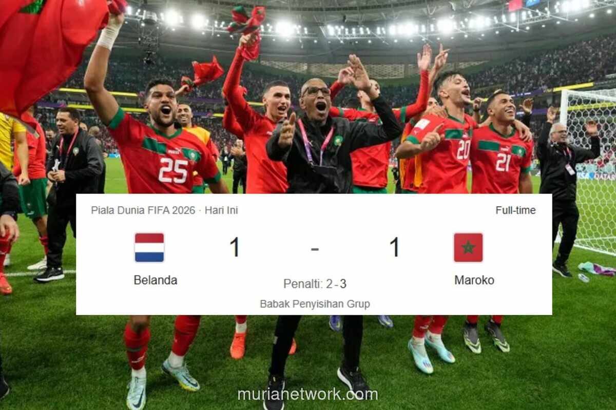 Maroko Singkirkan Belanda Lewat Adu Penalti Dramatis di Piala Dunia 2026