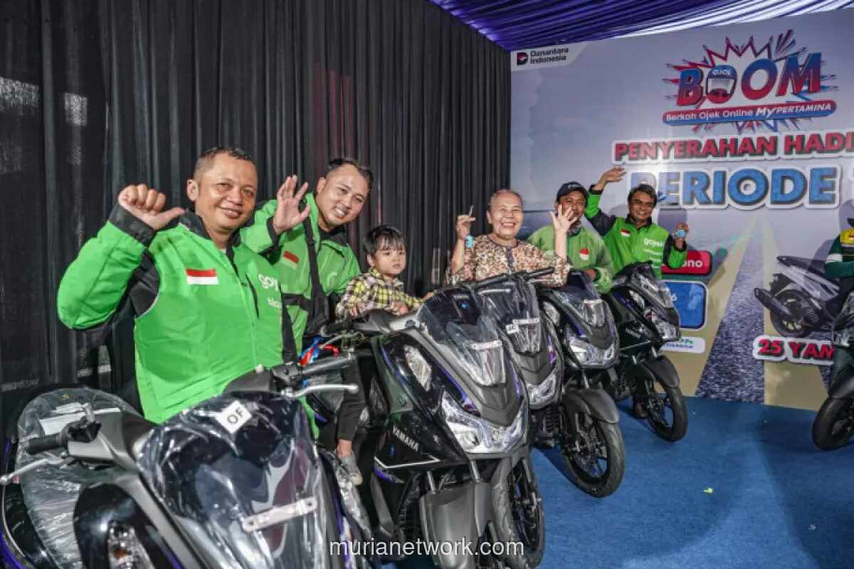 Pertamina Serahkan 25 Motor Baru ke Mitra Ojol Lewat Program Undian MyPertamina