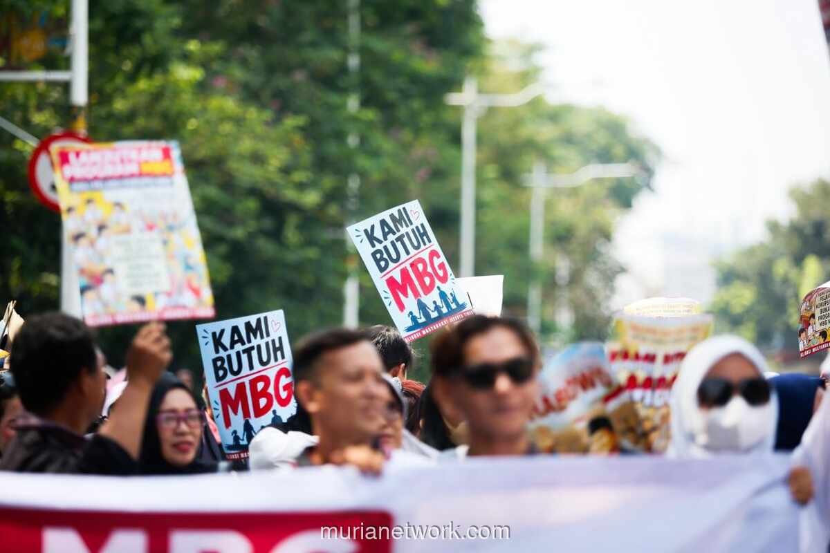 Ribuan Warga Jakarta Timur Gelar Aksi Dukung Program Makan Bergizi Gratis Tetap Berlanjut