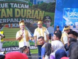 Kue Talam Ketan Durian Sepanjang Satu Kilometer di Pekanbaru Catat Rekor Dunia MURI