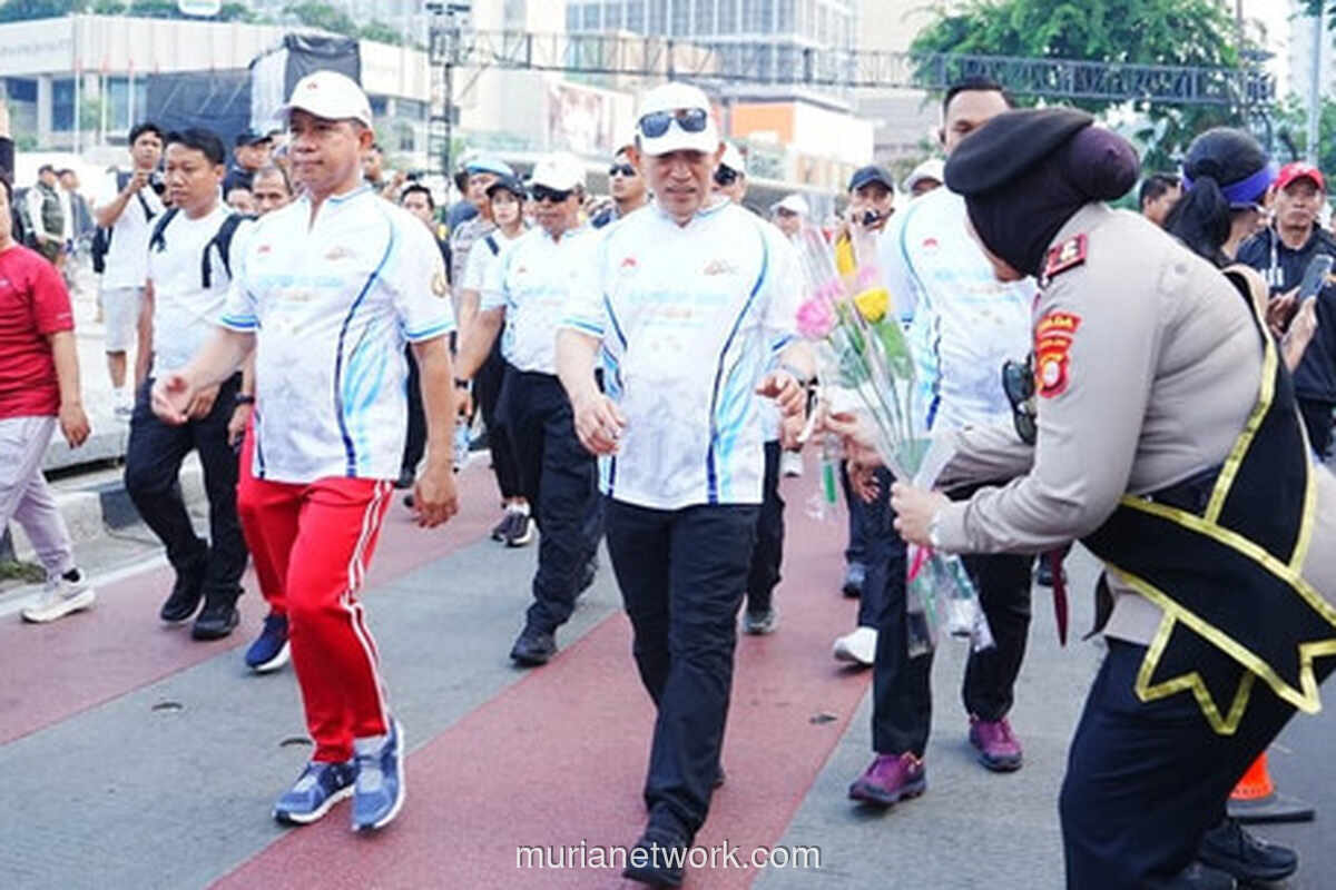 Polri Gelar Olahraga Bersama dan Bakti Sosial Sambut Hari Bhayangkara ke-80
