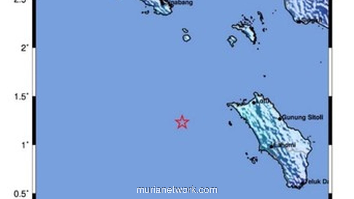 Gempa M 4,1 Guncang Nias Barat Akibat Aktivitas Megathrust, BMKG Imbau Warga Tetap Waspada
