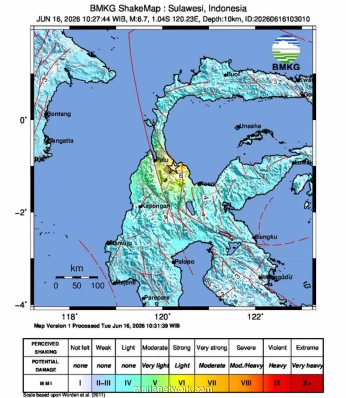 Gempa M 6,7 Guncang Sulawesi Tengah, BMKG Pastikan Tidak Berpotensi Tsunami
