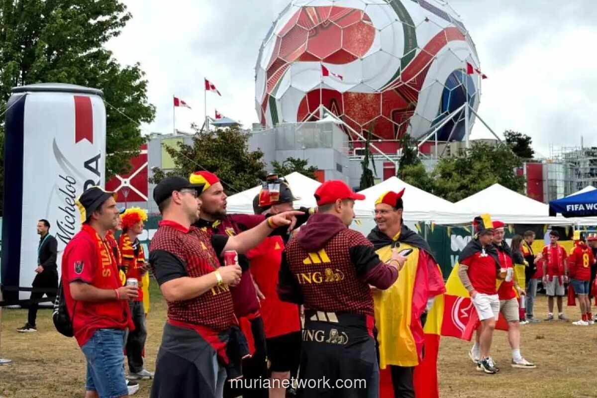 Ribuan Suporter Belgia dan Selandia Baru Penuhi Stadion BC Place Jelang Laga Penentu Grup G Piala Dunia 2026
