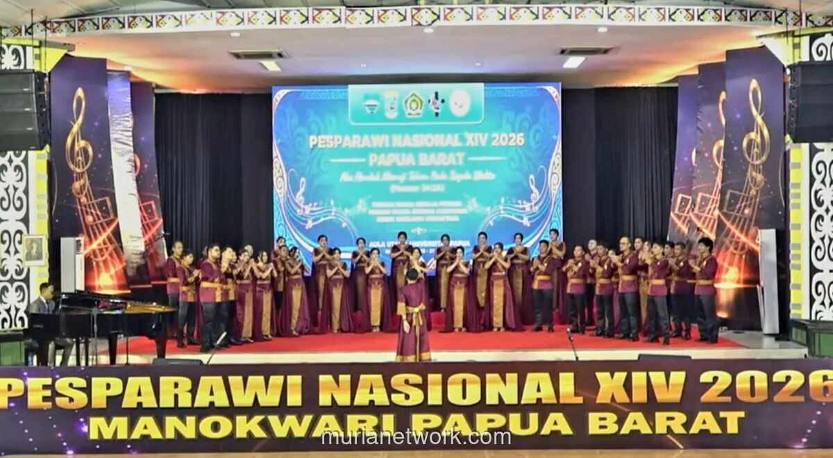 Paduan Suara Sulsel Guncang Aula Unipa Manokwari, Raih Standing Ovation di Pesparawi Nasional 2026