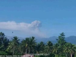 Gunung Dukono Erupsi, Kolom Abu Vulkanik Membumbung 1.300 Meter