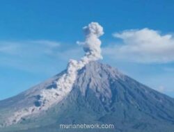 Gunung Semeru Erupsi Dua Kali, Abu Vulkanik Membumbung 1.000 Meter