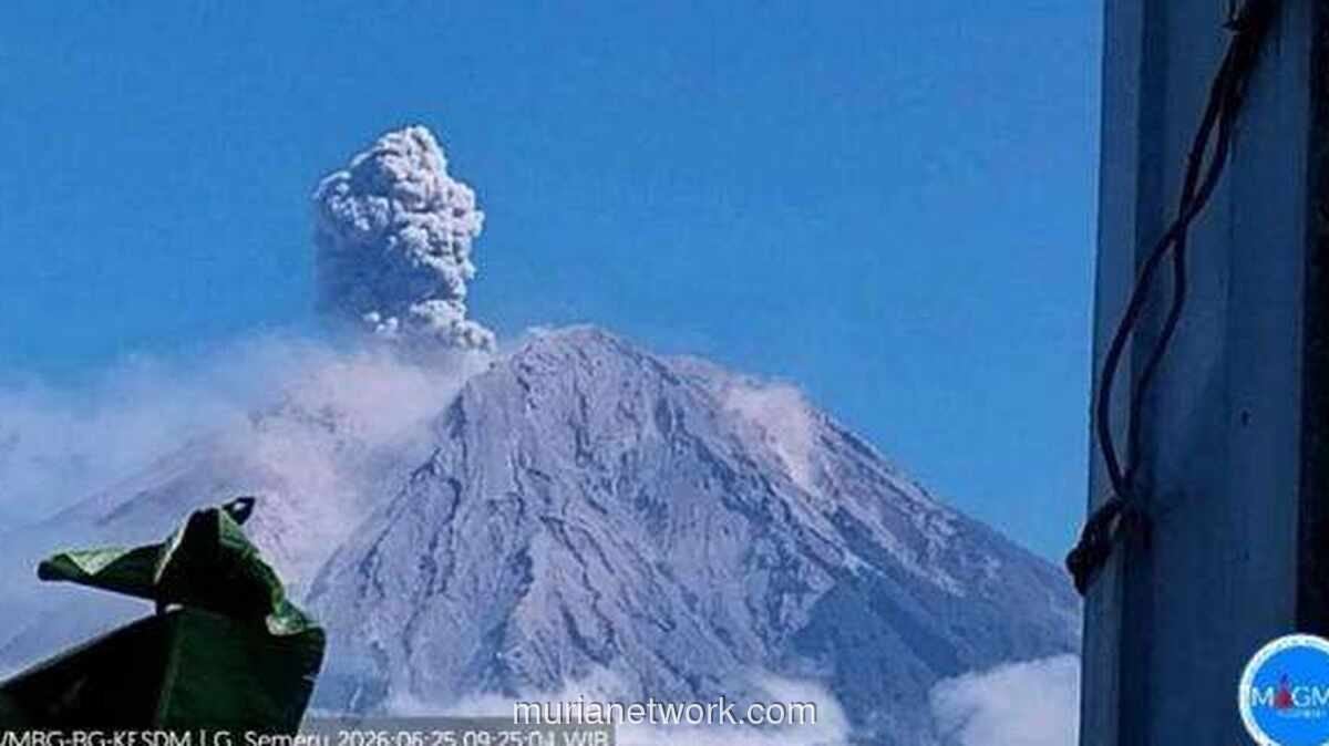 Gunung Semeru Erupsi, Kolom Abu Vulkanik Capai 1.200 Meter