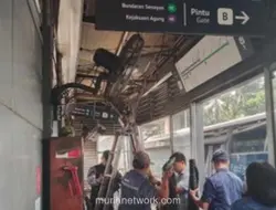Halte Transjakarta Tebet Eco Park Rusak Ditabrak Truk, Layanan Tetap Berjalan