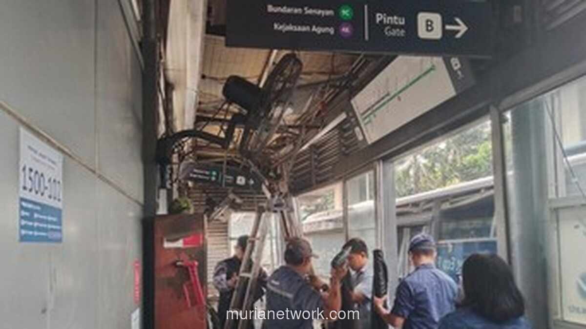 Truk Tabrak Halte Transjakarta Tebet Eco Park, Plafon Ambruk dan Kaca Pecah