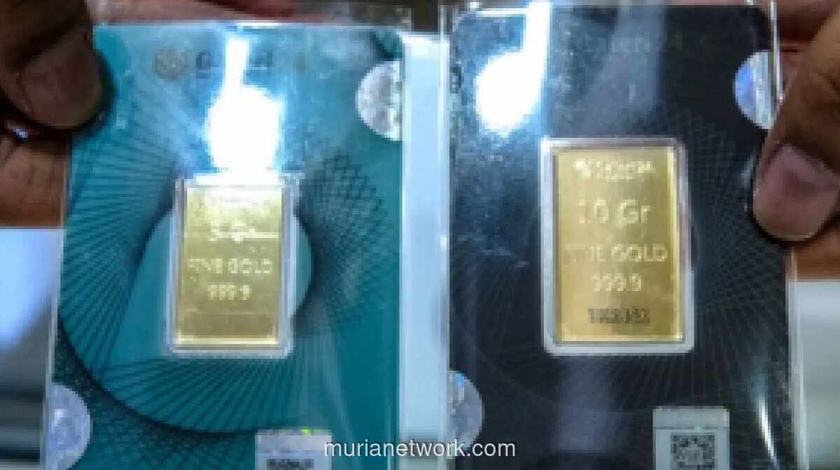 Harga Emas Batangan Pegadaian Anjlok, UBS Satu Gram Turun Rp104 Ribu