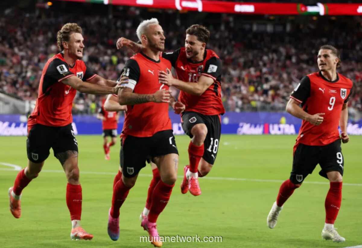 Austria Lolos ke 32 Besar Piala Dunia 2026 Usai Imbang Dramatis 3-3 Lawan Aljazair