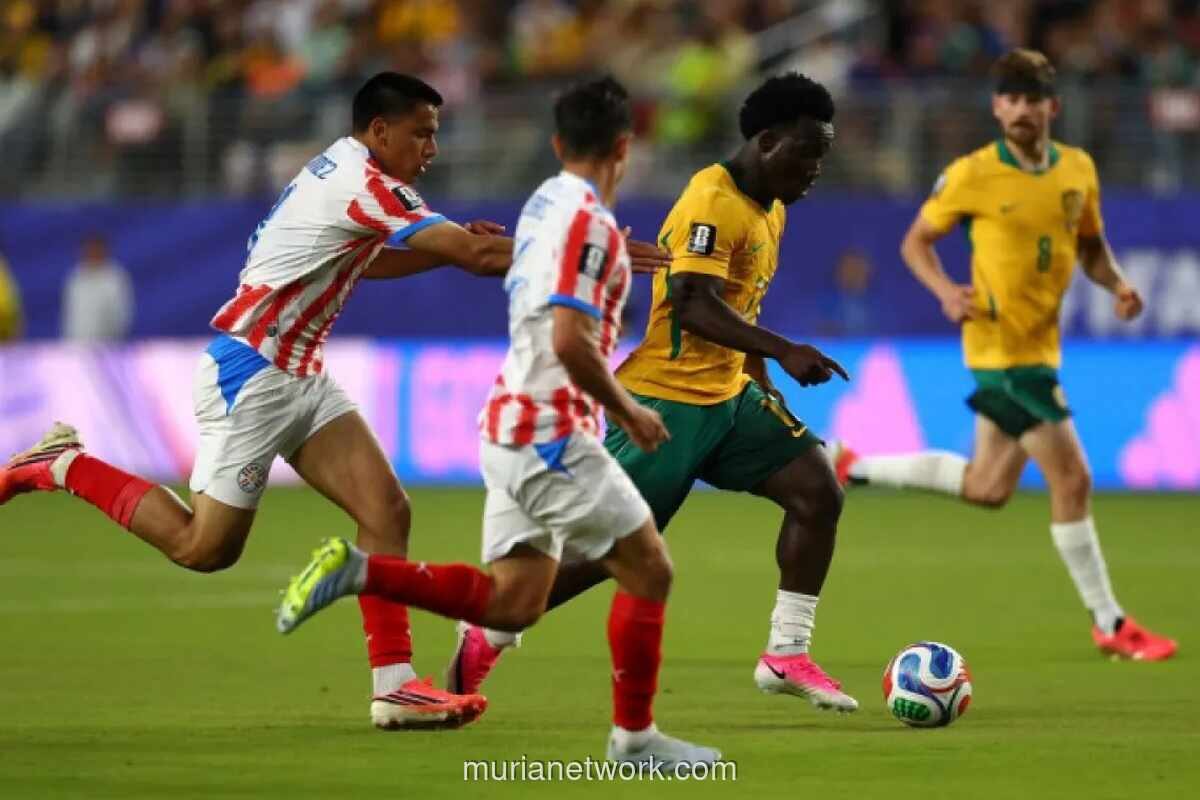 Paraguay vs Australia Masih Imbang Tanpa Gol di Babak Pertama, Peluang Lolos ke 32 Besar Terbuka