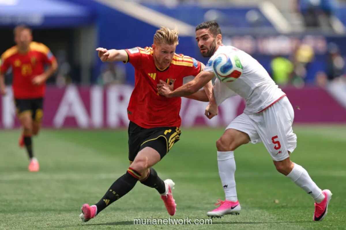 Belgia Gagal Manfaatkan Status Unggulan, Ditahan Imbang Iran Tanpa Gol di Piala Dunia 2026