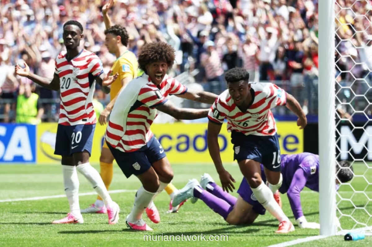 Amerika Serikat Pastikan Tiket Babak 32 Besar Piala Dunia 2026 Usai Bungkam Australia 2-0