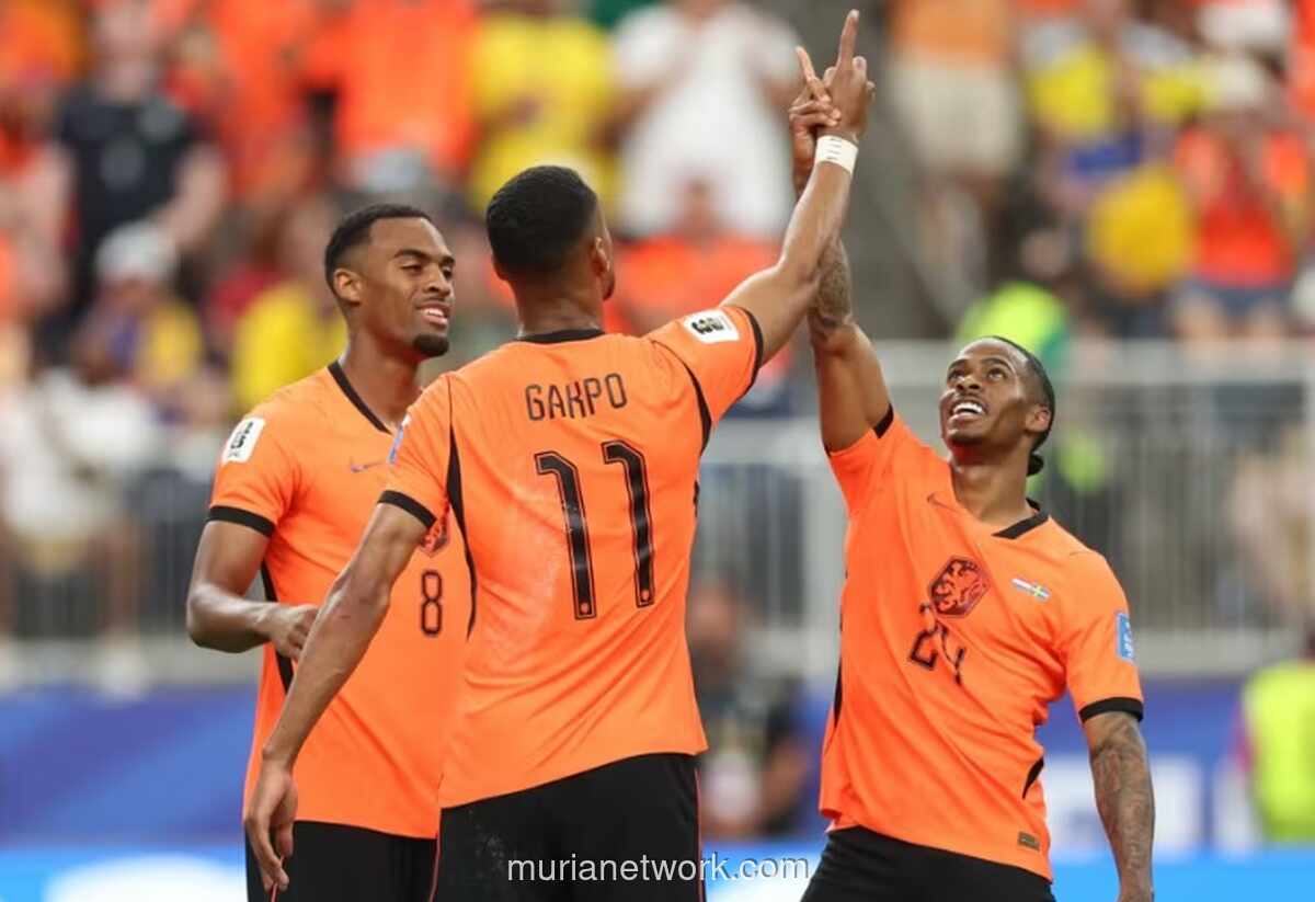 Belanda Hancurkan Swedia 5-1, Brobbey dan Gakpo Bintang Kemenangan Oranje